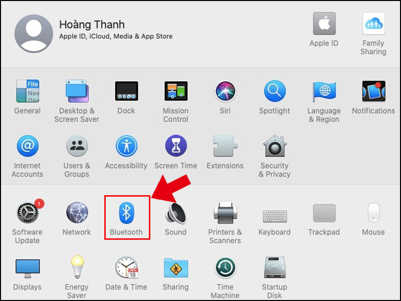 cách kết nối AirPods với máy tính MacBook